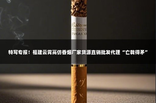特写专报！福建云霄高仿香烟厂家货源直销批发代理“亡戟得矛”