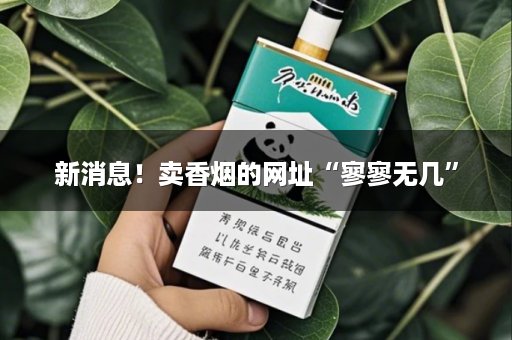 新消息！卖香烟的网址“寥寥无几”